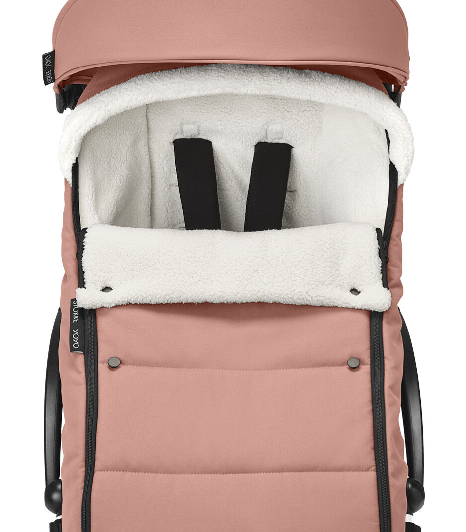 Stokke® YOYO3® 6+ Ginger. White Frame. Footmuff buttons, detail. galery image 8